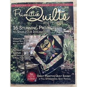 Primitive Quilts & Projects Magazine Summer 2015 Quilting Rug‎ Hooking Stitching